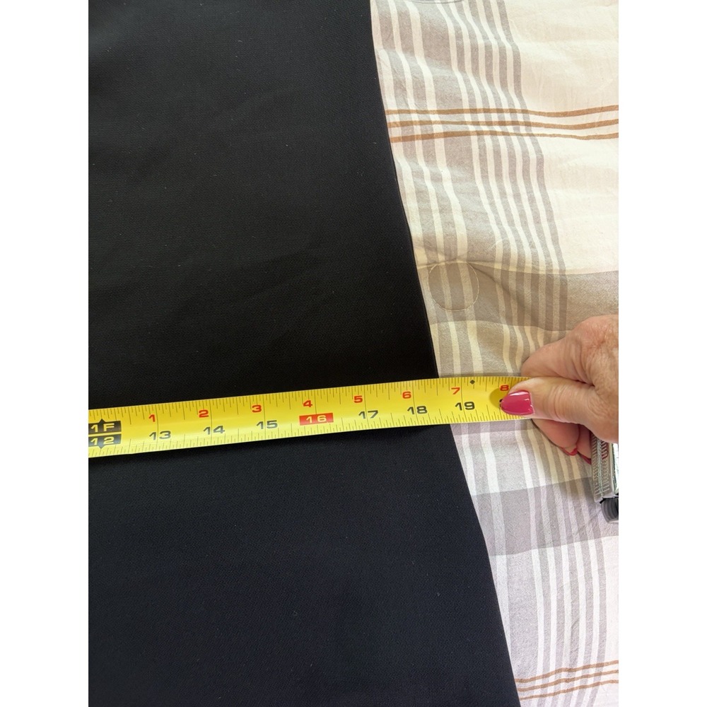 Zara Basic Black Mini Dress~S~V Neck Bell Sleeve A line Shift Retro Mod 70's - Picture 13 of 15